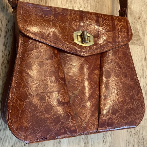 ALLIGATOR vintage “Jagator” genuine alligator bag - Picture 3 of 13